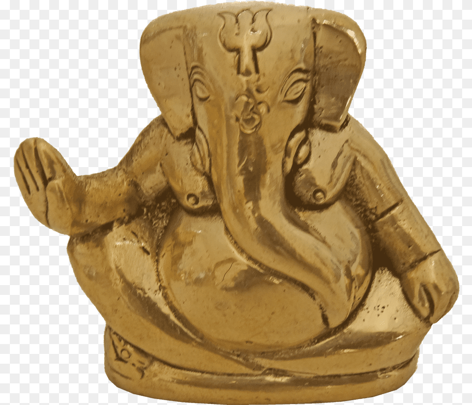 Brass Statue Lord Ganesha Carving, Archaeology, Figurine, Person, Art Free Png Download