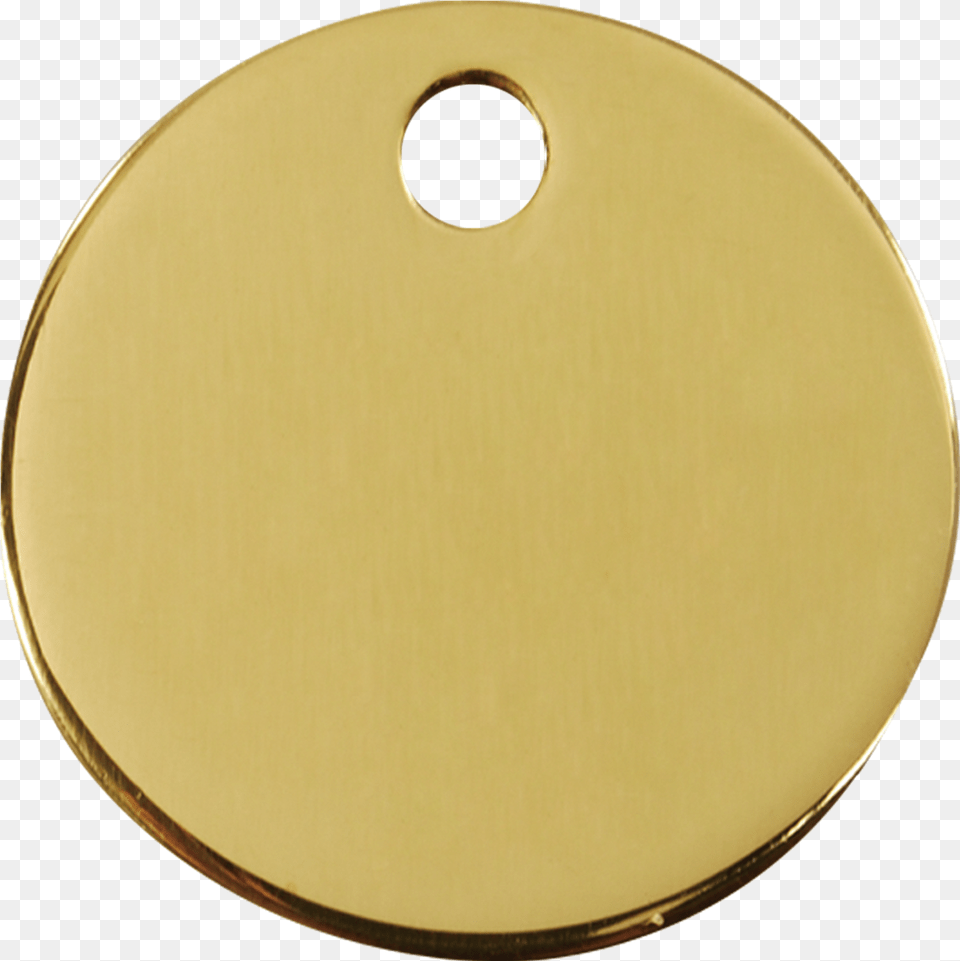 Brass Tag Circle 3cl Circle, Gold Png
