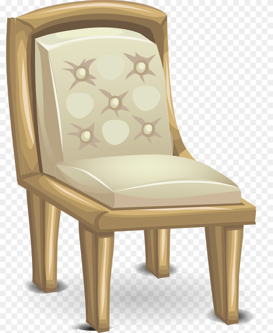 Brass White Cushion Chair Clipart, Furniture, Armchair Png Image