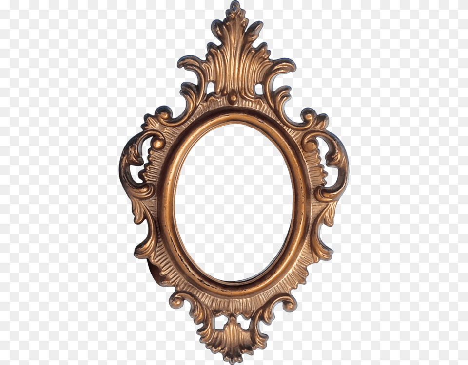Brassmirrorpicture Frames Frame Carving, Bronze, Photography, Oval, Mirror Png