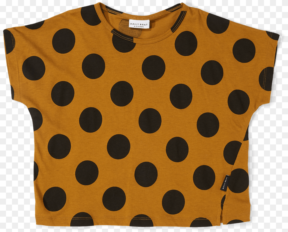 Brat Daily Brat Oversized Polka Dot T Shirt Sandstoneblack, Pattern, Polka Dot, Adult, Male Free Transparent Png