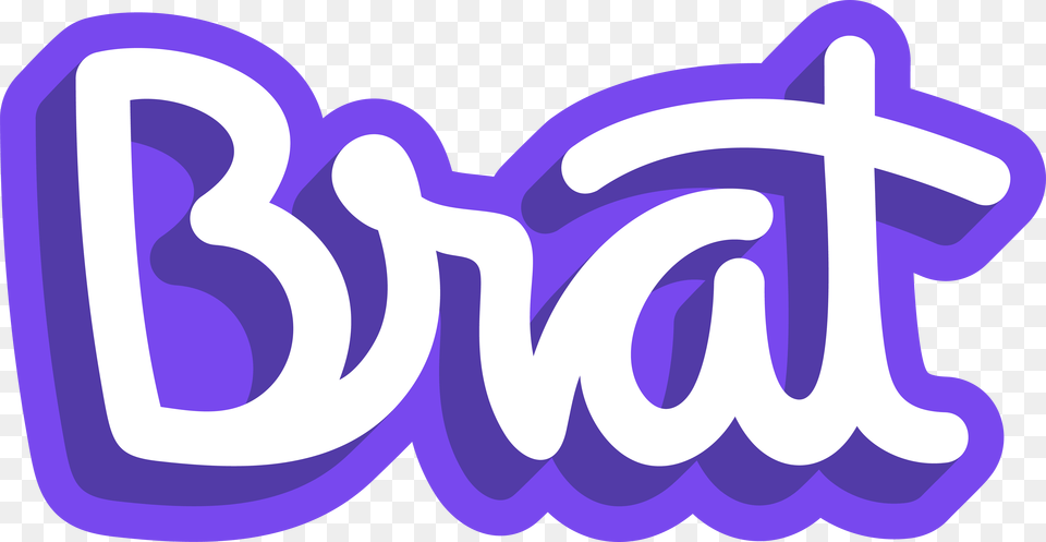 Brat Logo 2 Chicken Girls Logo Brat, Light, Text, Neon Free Png Download