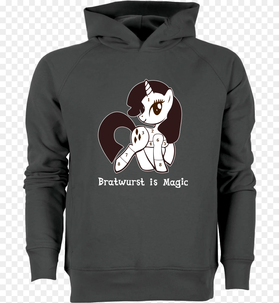 Bratwurst Is Magic Sweatshirt Stanley Hoodie Dark Grey Lars Oder So Merch, Clothing, Knitwear, Sweater, Hood Png