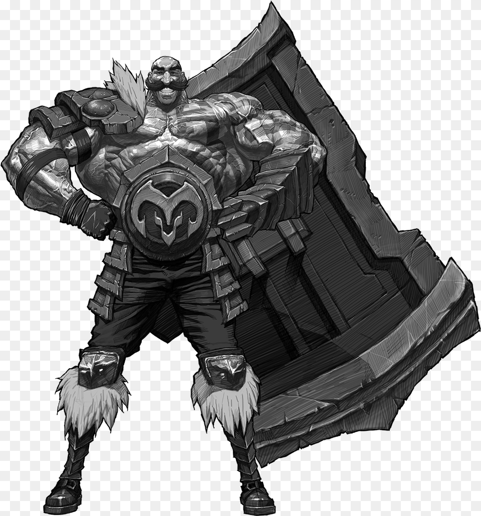 Braum The Heart Of The Freljord Revealed League Of Legends Braum, Adult, Male, Man, Person Free Png
