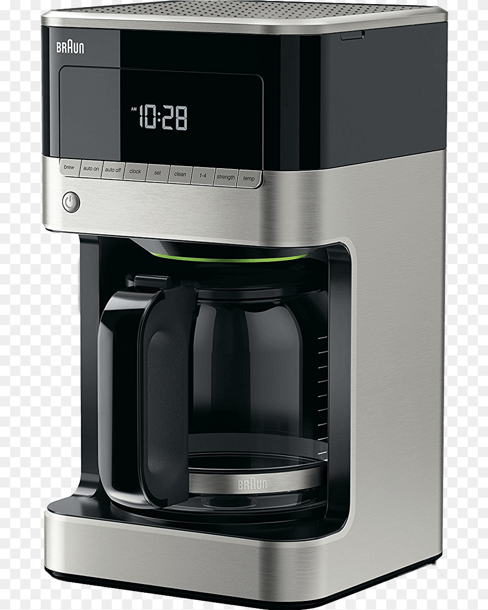 Braun Brewsense 12 Cup Drip Coffee Maker Braun Coffee Maker Clean Light, Appliance, Device, Electrical Device, Microwave Png