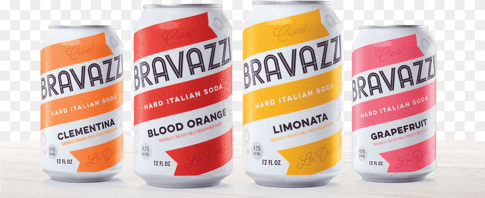 Bravazzi Hard Italian Soda Energy Drink, Alcohol, Beer, Beverage, Can Free Png