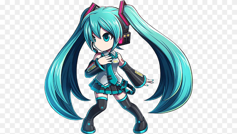 Brave Frontier Miku, Book, Comics, Publication, Person Free Transparent Png