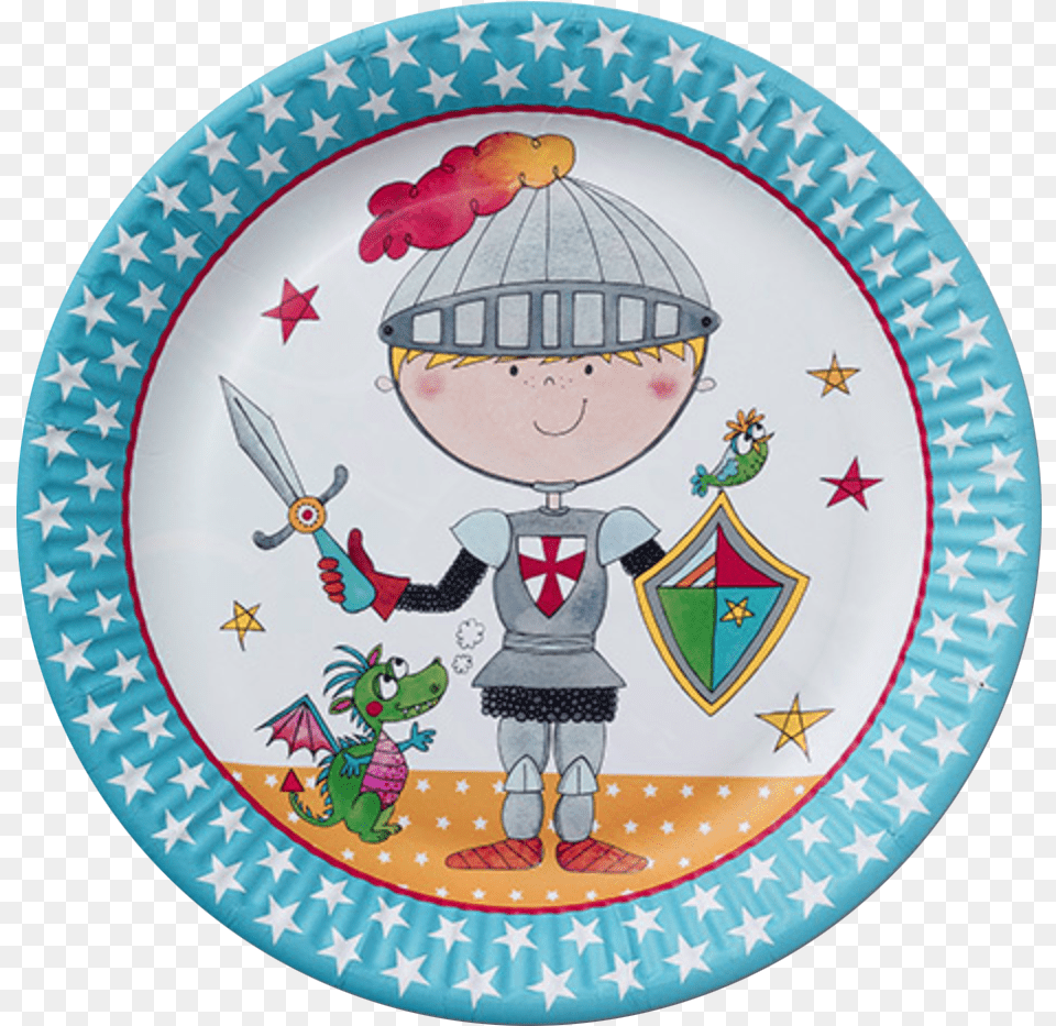 Brave Knight Party Plates Serviette Papier Chevalier, Art, Porcelain, Platter, Meal Free Png