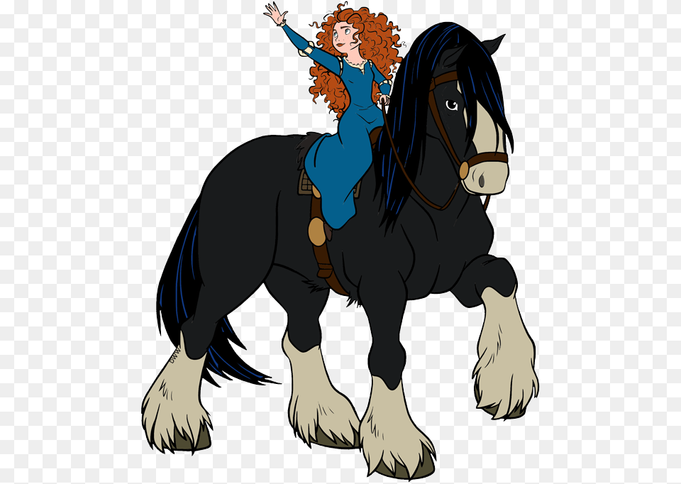 Brave Merida And Horse, Publication, Book, Comics, Adult Free Png