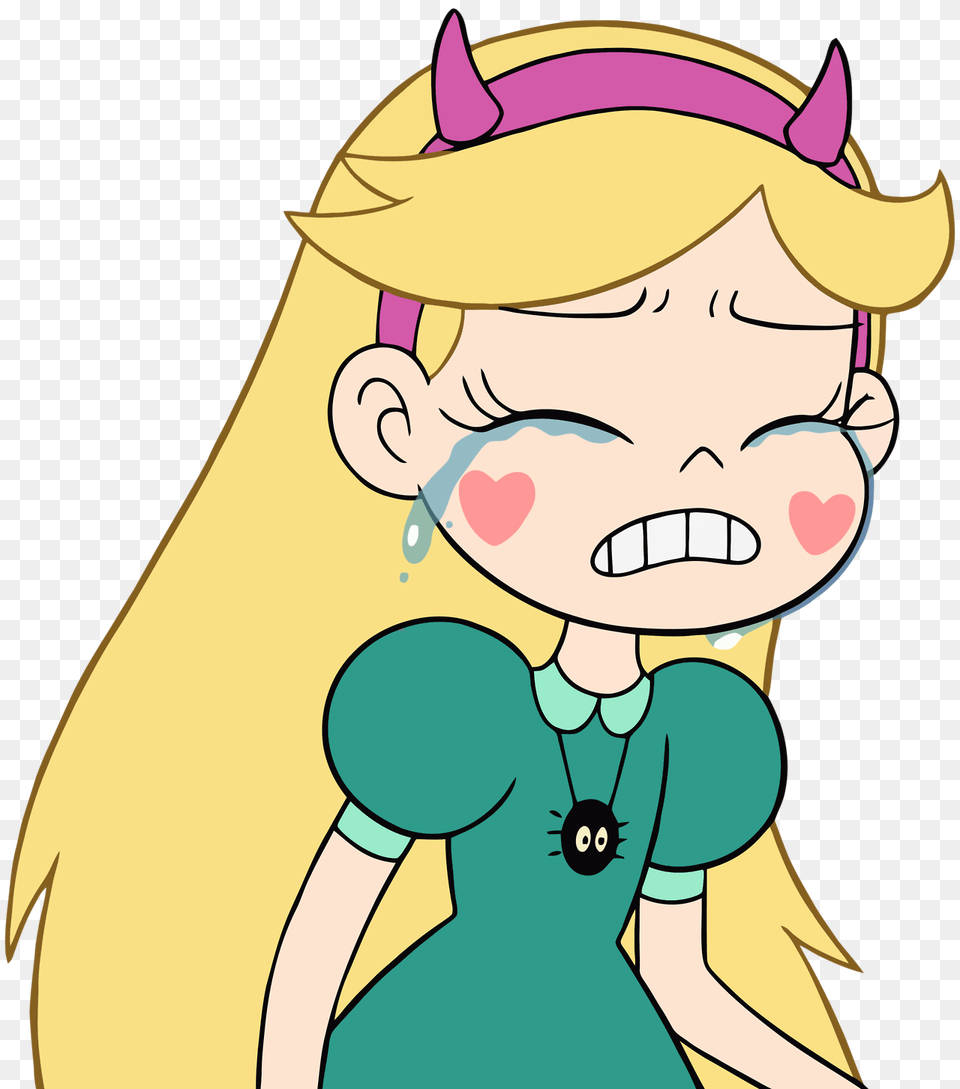 Brave Miss Star Ran Away Star Butterfly Star Sad, Cartoon, Baby, Person, Face Png