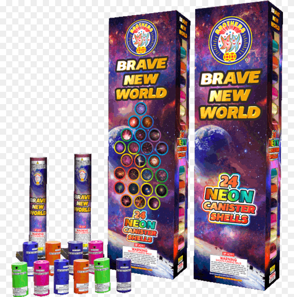 Brave New World Firework, Can, Tin Png Image
