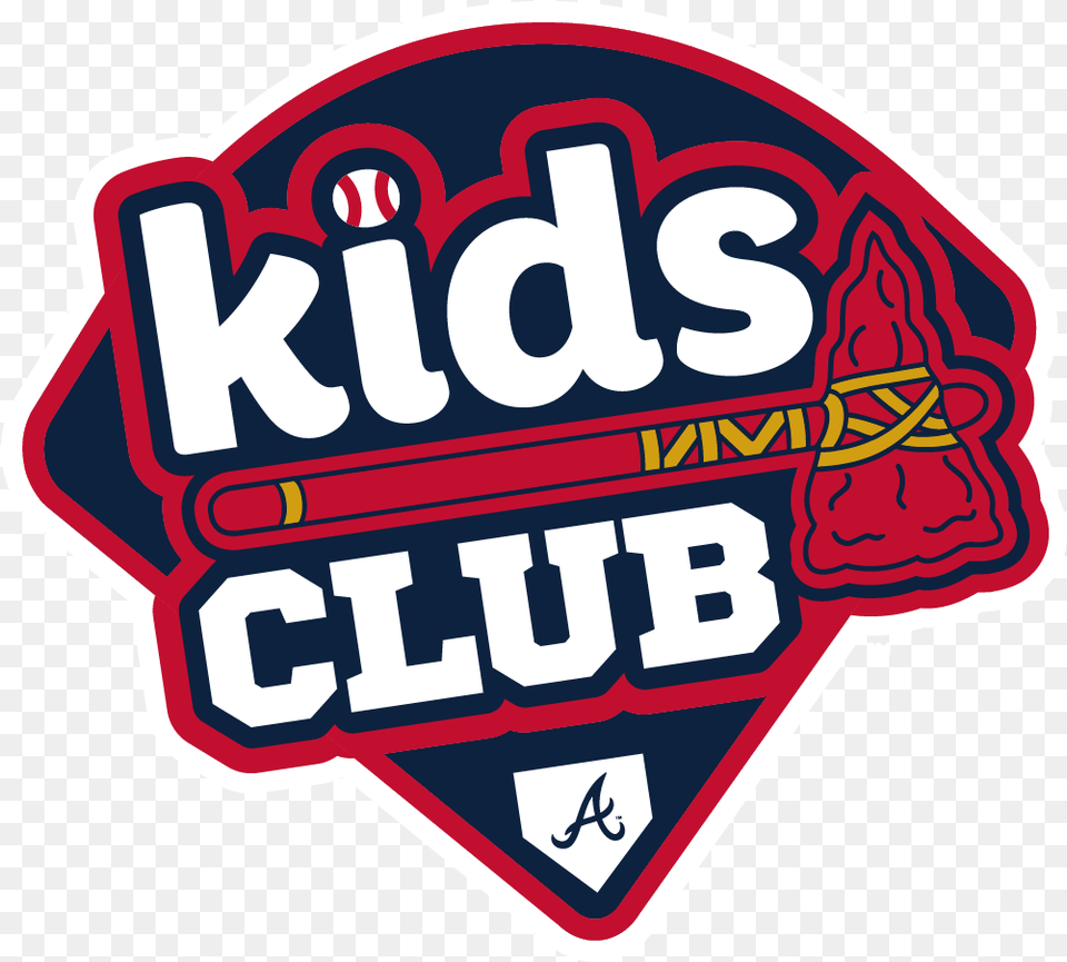 Braves Kids Club Atlanta Braves, Sticker, Logo, Dynamite, Weapon Free Png