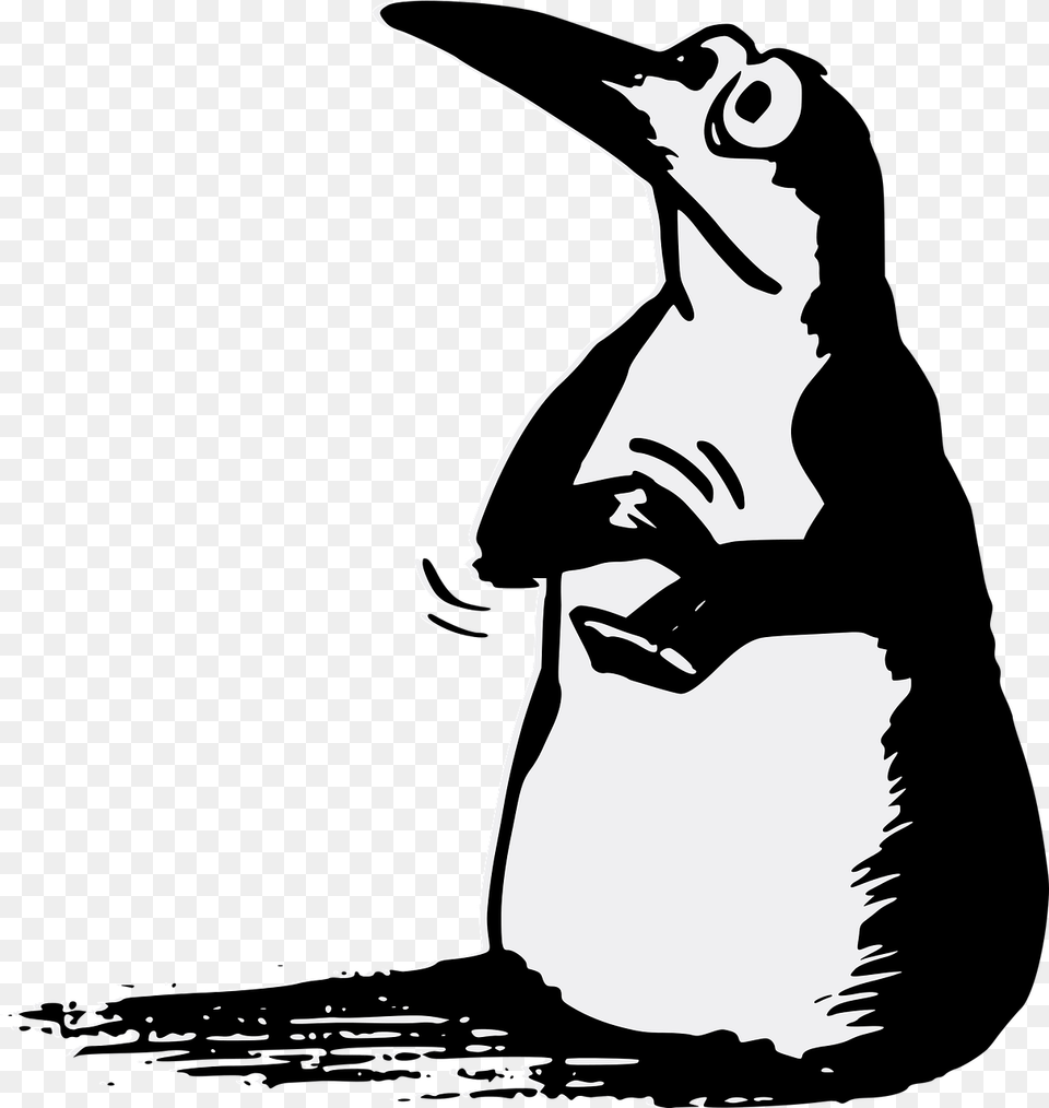 Bravo Penguin, Stencil, Adult, Female, Person Png