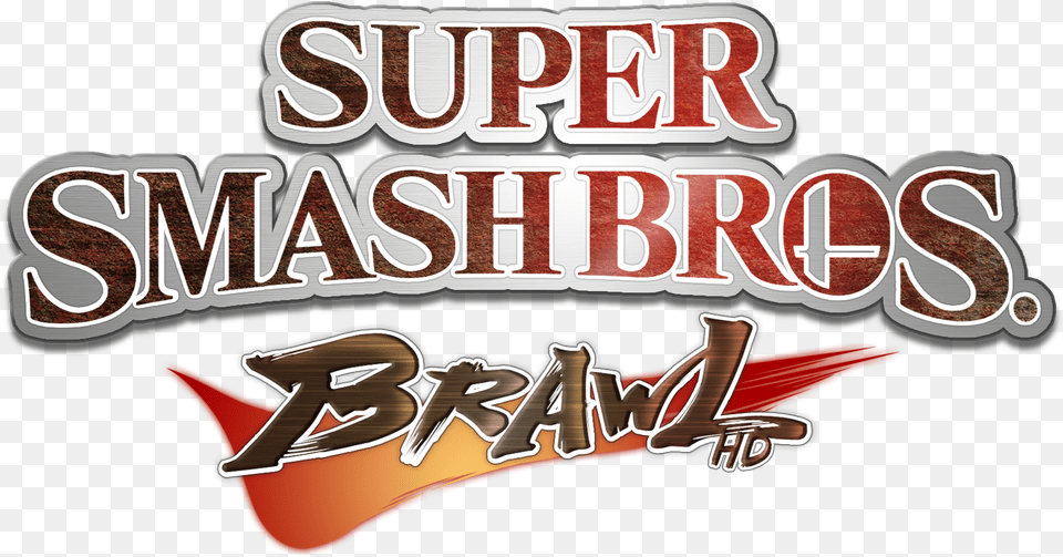 Brawl Hd Retexture Project Smash Bros Brawl Logo Transparent, Text Png Image