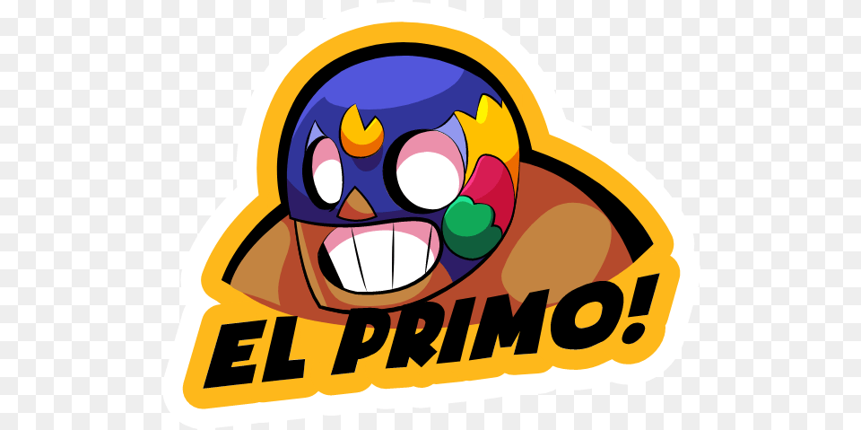 Brawl Stars El Primo Sticker Sticker Mania El Primo Brawl Stars Sticker, Logo, Ammunition, Grenade, Weapon Png