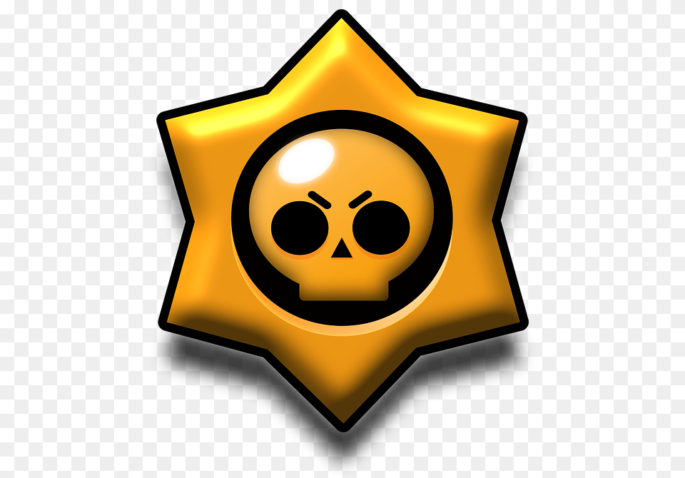 Brawl Stars Star Skull And On Pixabay Transparente Brawl Stars, Badge, Logo, Symbol, Face Free Transparent Png