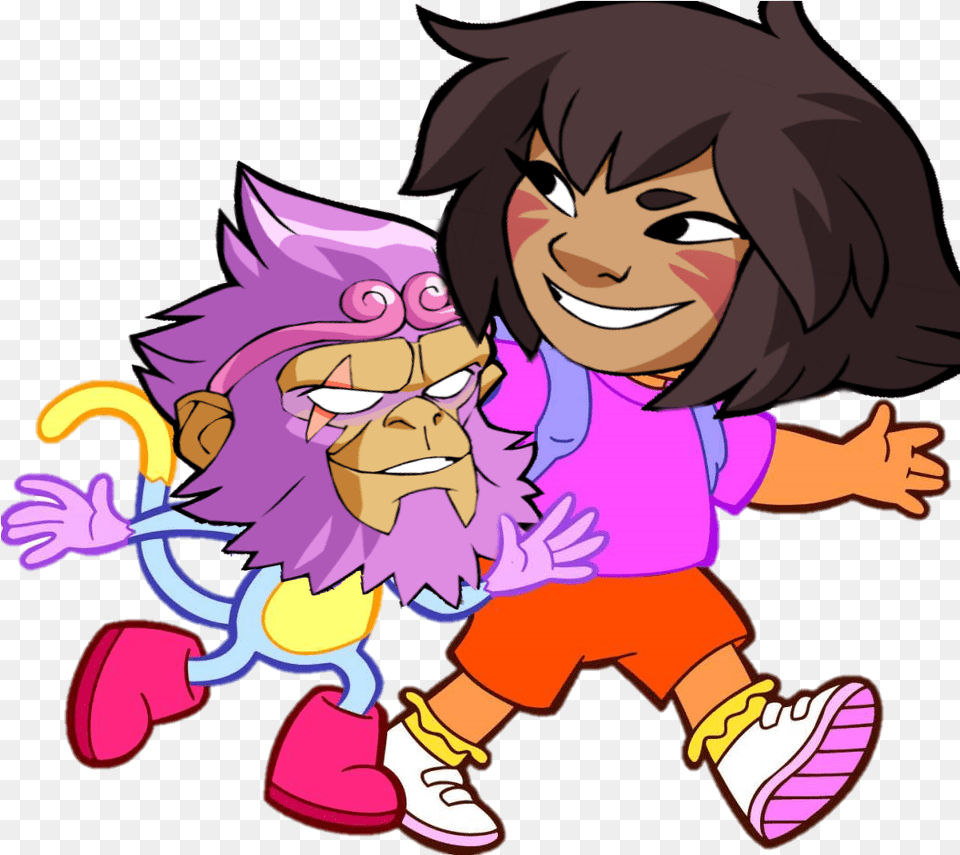 Brawlhalla Dora And Boots, Book, Purple, Comics, Publication Png