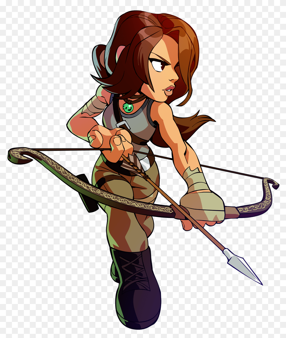 Brawlhalla For Nintendo Switch Nintendo Game Details Brawlhalla Survivor Lara Croft, Weapon, Person, Face, Head Free Png