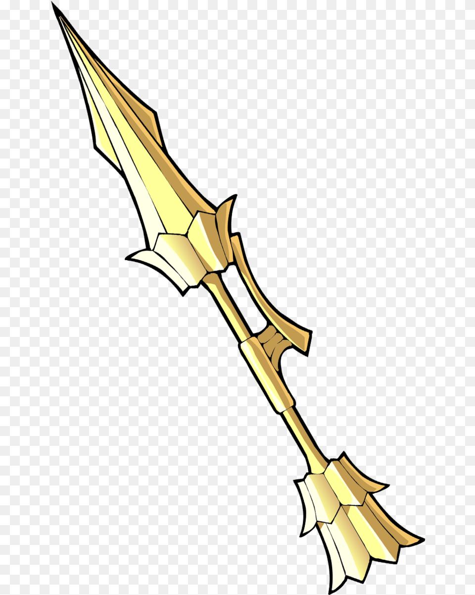 Brawlhalla Skyforged Spear Clipart Spear Brawlhalla, Weapon, Blade, Dagger, Knife Png Image
