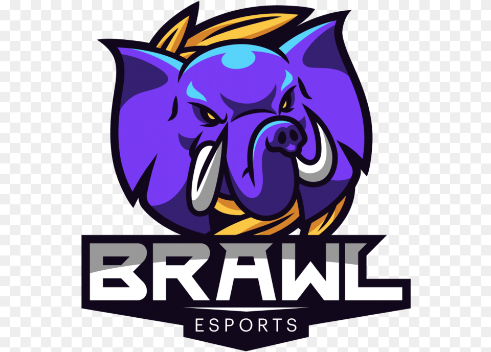 Brawllogo Square Brawl Esports Lol, Purple, Advertisement, Poster, Logo Free Png