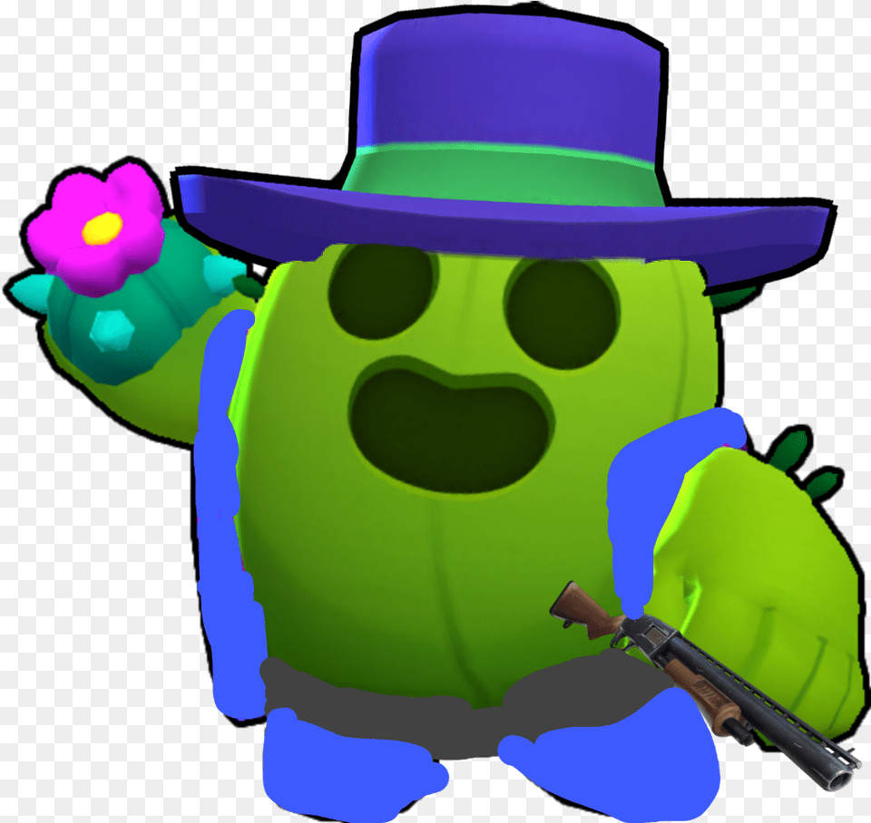 Brawlstar Brawl Brawler Ricochet Ricos Spike Brawl Stars, Gun, Weapon, Clothing, Hat Free Transparent Png