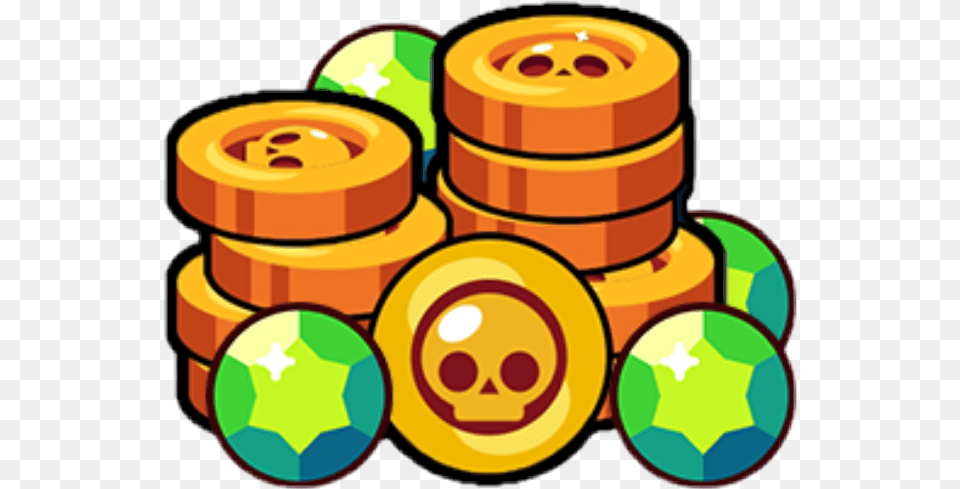 Brawlstars Coins Gem Game Brawl Stars Coins And Gems, Tape, Ball, Football, Soccer Free Png Download