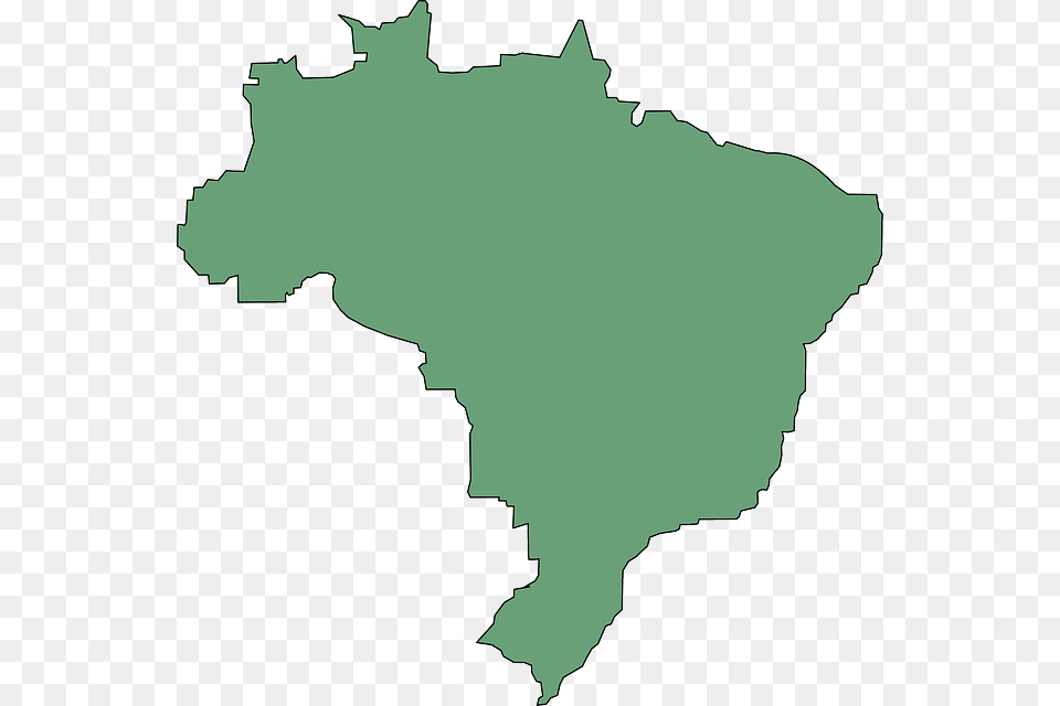 Brazil Country Geography Outline Map South America Brazil Map, Chart, Plot, Atlas, Diagram Free Png Download