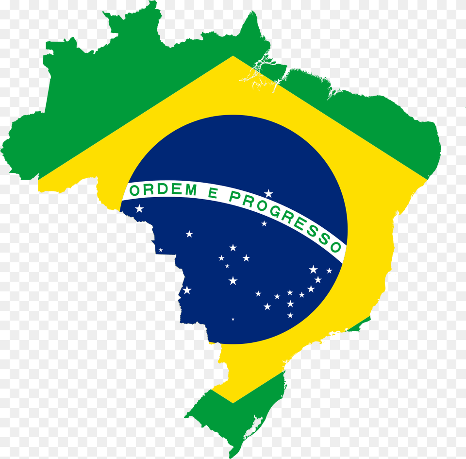 Brazil Country With Flag, Chart, Plot, Nature, Land Free Transparent Png