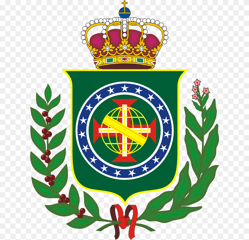 Brazil Empire Coat Of Arms, Emblem, Symbol Free Transparent Png