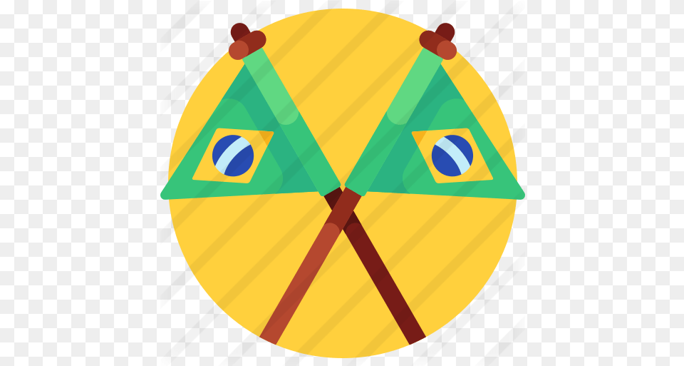 Brazil Flag Circle, Triangle, Toy, Outdoors Free Png