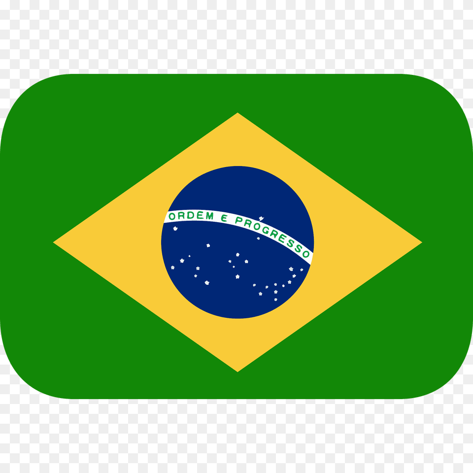 Brazil Flag Emoji Clipart, Disk, Outdoors, Logo Png