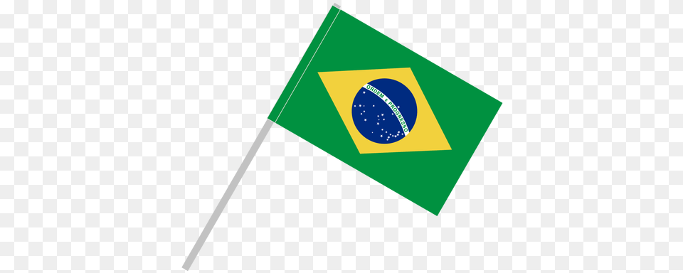 Brazil Flag Image Brazil Flag With Pole, Brazil Flag Free Png Download