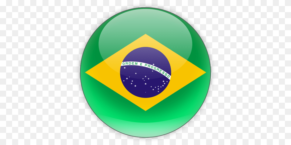 Brazil Flag Transparent, Sphere, Disk, Logo Png Image