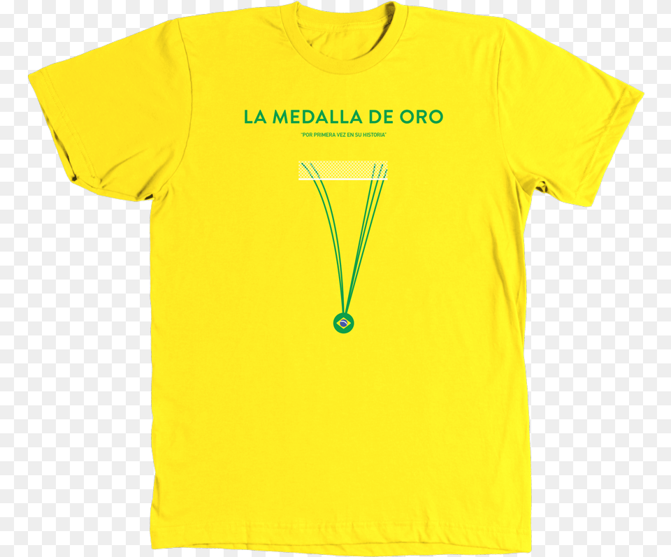 Brazil Gold Medal 2016 Shirt Nugget T Shirt, Clothing, T-shirt Free Transparent Png