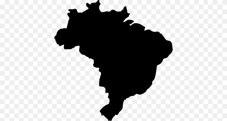 Brazil Map, Silhouette, Animal, Canine, Dog Free Png