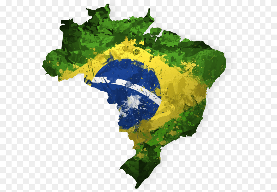Brazil Map Ftestickers Flag Flagbrazil Brazilian Flag Shower Curtain, Chart, Sea, Plot, Outdoors Png Image
