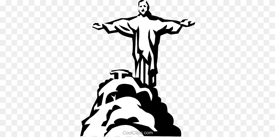 Brazil Monument Royalty Vector Clip Art Illustration, Face, Head, Person, Stencil Png