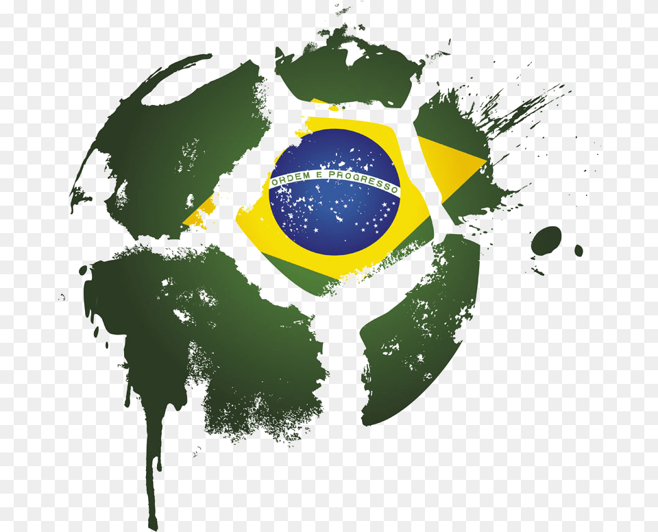 Brazil National Football Team Logo Football Football Brazil Logo, Green, Ball, Sport, Tennis Free Png