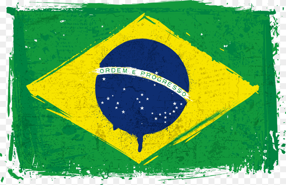 Brazil Of Flag Vector National Clipart Brazil Flag File, Balloon, Art, Aircraft, Transportation Free Png
