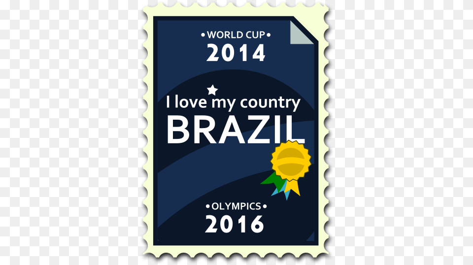 Brazil Olympics And World Cup Postal Stamp Vector Image Postage Stamp, Postage Stamp, Scoreboard Free Transparent Png