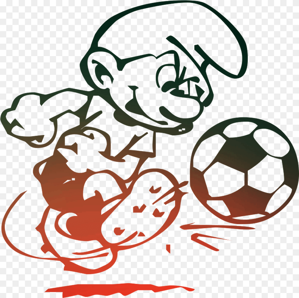 Brazil Search Word Cup National Football Player Clipart Smurf Soccer, Ball, Soccer Ball, Sport, Person Png