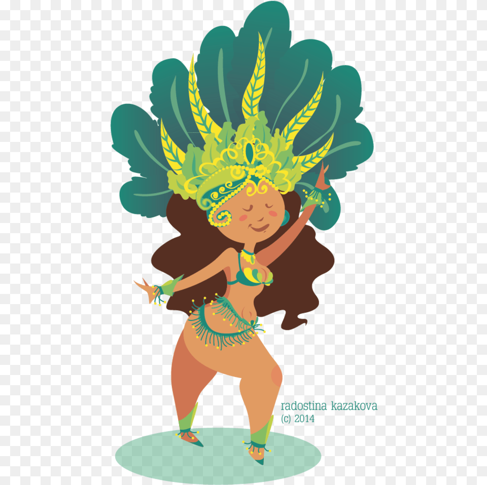 Brazil Vector Samba Illustration, Baby, Person, Dancing, Leisure Activities Png Image