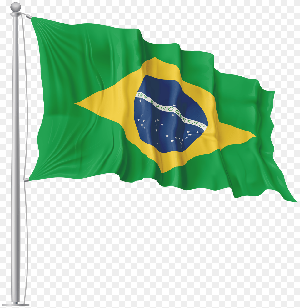 Brazil Waving Flag Free Transparent Png
