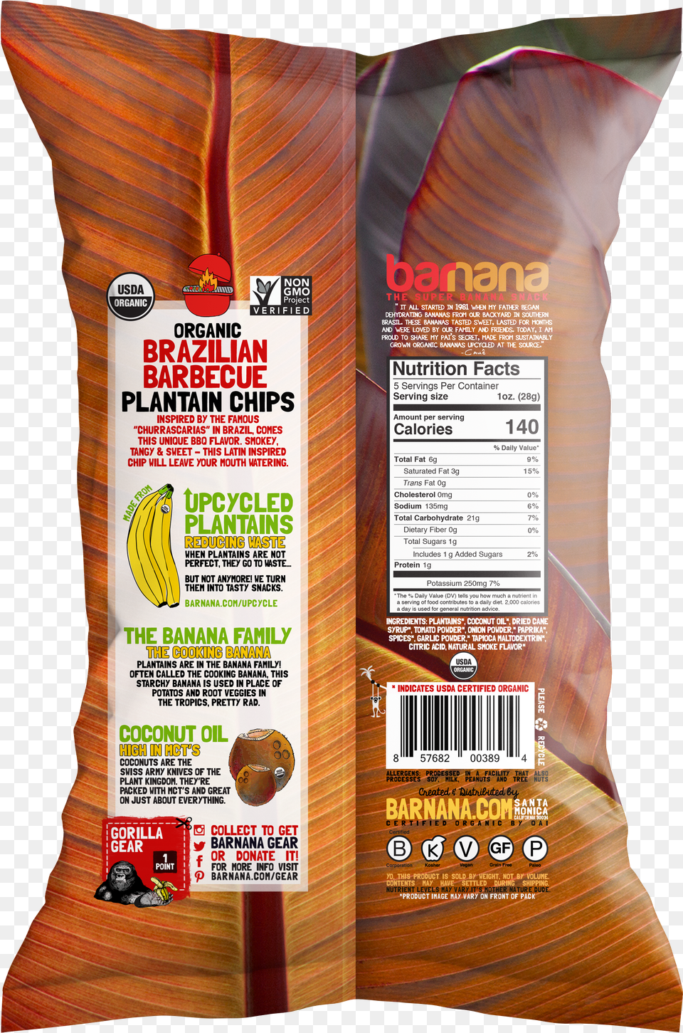 Brazilian Bbq Plantain Chips Plantain Chip Back Png Image