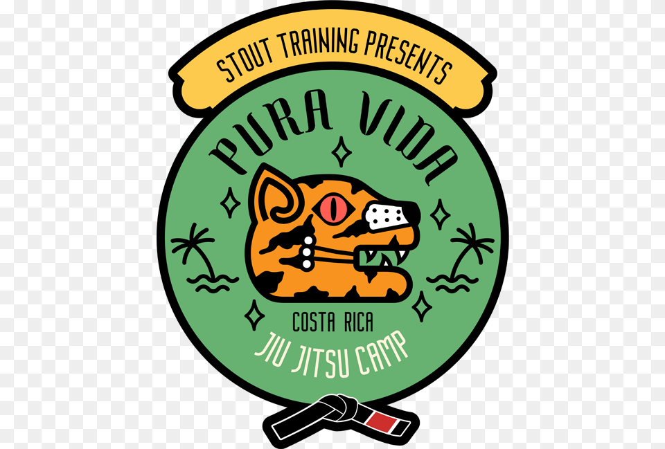 Brazilian Jiu Jitsu Camp Costa Rica Pura Vida Costa Rica, Logo, Symbol, Advertisement, Poster Png Image