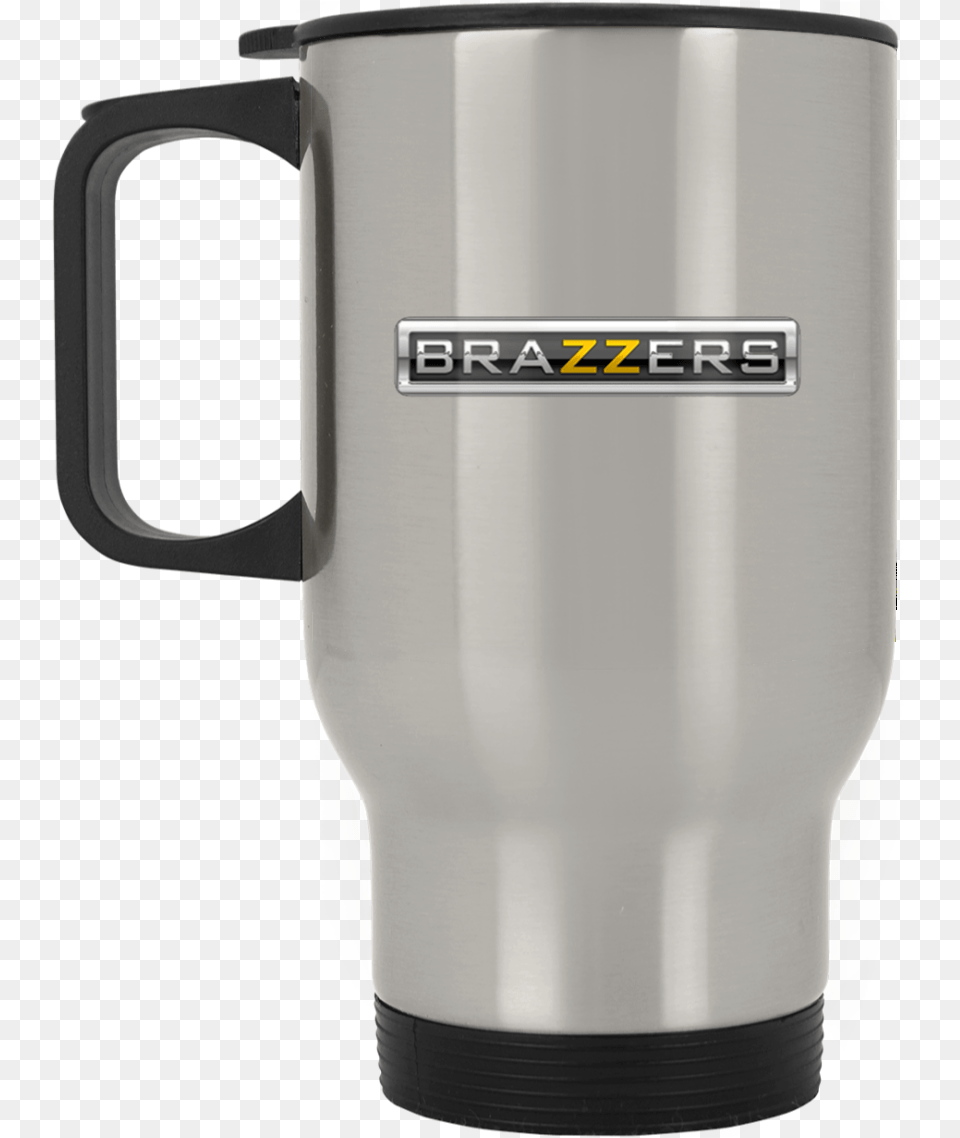 Brazzers Silver Stainless Travel Mug Mug, Cup Free Transparent Png