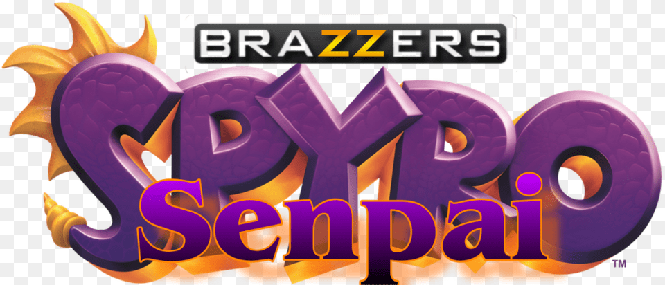 Brazzers Spyrothedragon Senpai Graphic Design, Purple Free Png