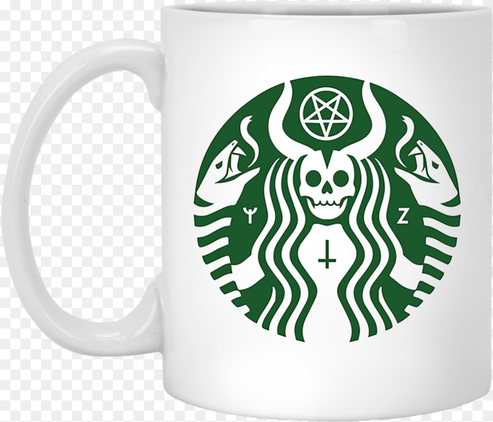 Brea Satan Starbucks Logo Cafe Hq Logo Starbucks Hd, Cup, Beverage, Coffee, Coffee Cup Png Image