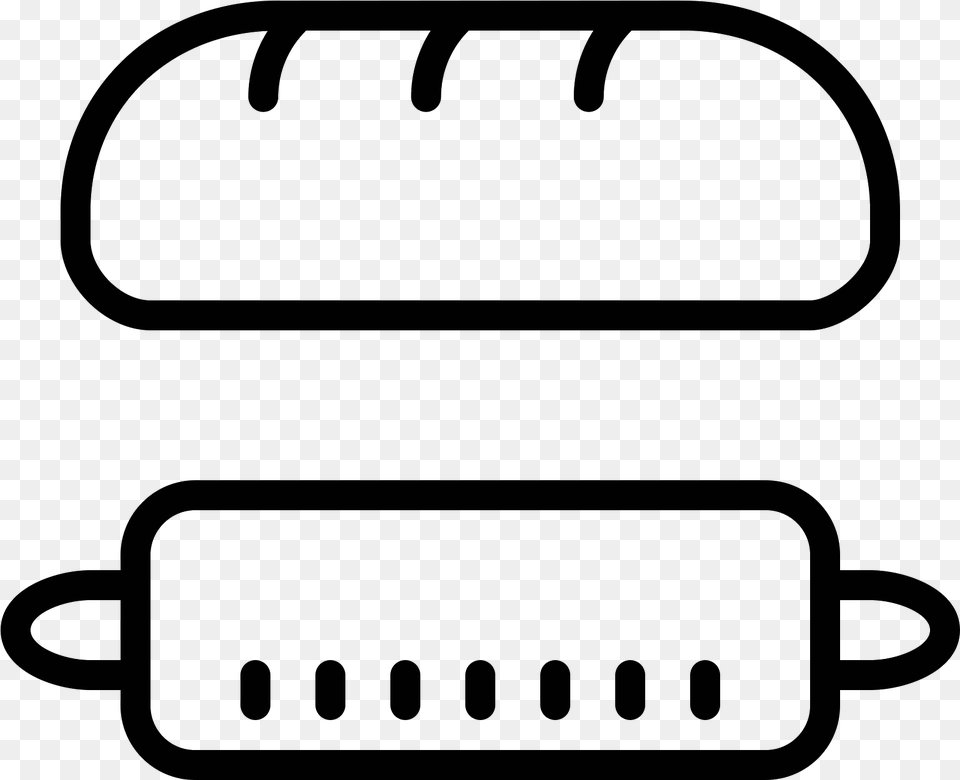 Bread And Rolling Pin Icon Rolling Pin, Gray Free Transparent Png