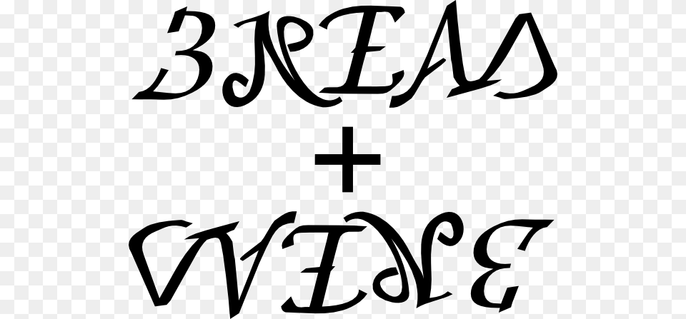 Bread And Wine Ambigram Clip Art, Text, Symbol Png